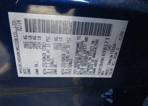 2024 Nissan Rogue Sv Fwd из США, поврежденный, VIN 5N1BT3BA9RC698171